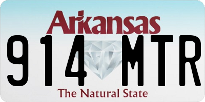 AR license plate 914MTR