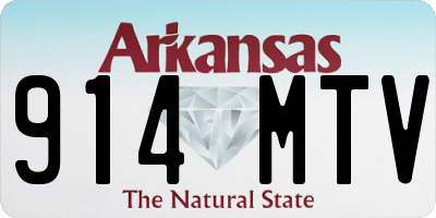 AR license plate 914MTV