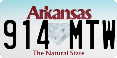 AR license plate 914MTW