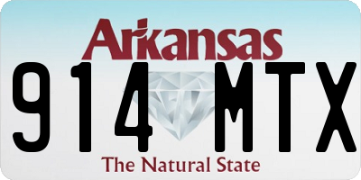 AR license plate 914MTX