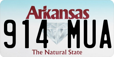 AR license plate 914MUA