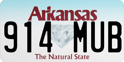 AR license plate 914MUB