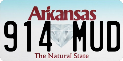 AR license plate 914MUD