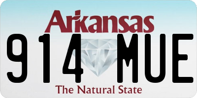 AR license plate 914MUE