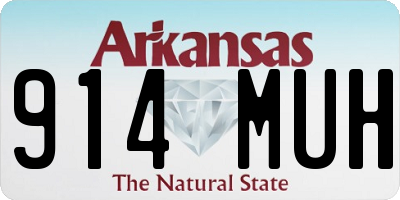 AR license plate 914MUH