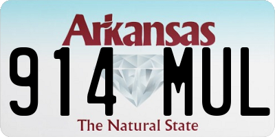 AR license plate 914MUL