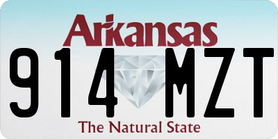 AR license plate 914MZT