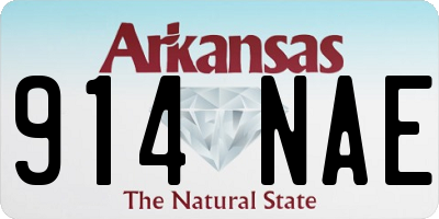 AR license plate 914NAE