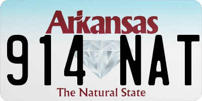AR license plate 914NAT