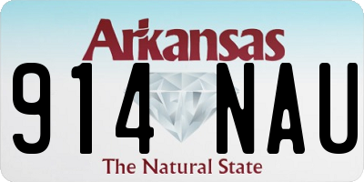AR license plate 914NAU