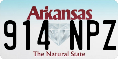 AR license plate 914NPZ