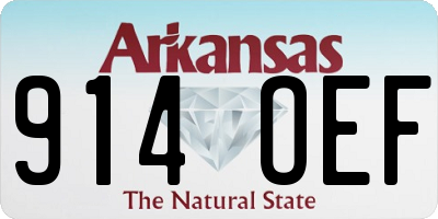 AR license plate 914OEF