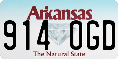 AR license plate 914OGD