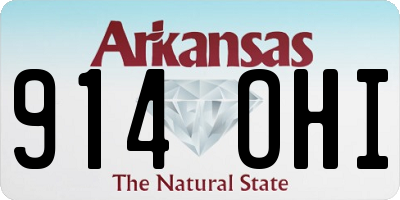 AR license plate 914OHI
