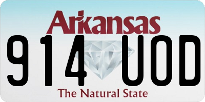 AR license plate 914UOD
