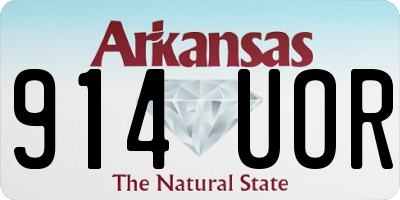 AR license plate 914UOR