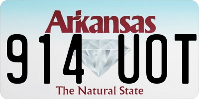 AR license plate 914UOT