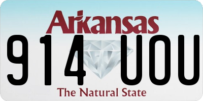 AR license plate 914UOU