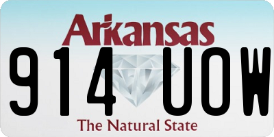AR license plate 914UOW