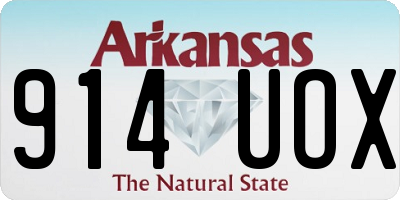 AR license plate 914UOX