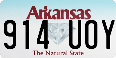 AR license plate 914UOY