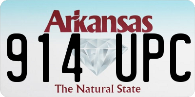 AR license plate 914UPC