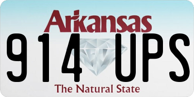 AR license plate 914UPS