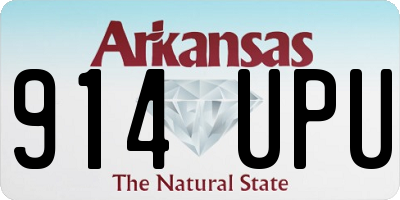 AR license plate 914UPU