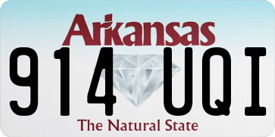 AR license plate 914UQI