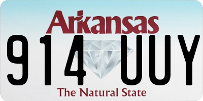 AR license plate 914UUY