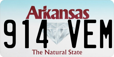 AR license plate 914VEM
