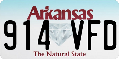 AR license plate 914VFD