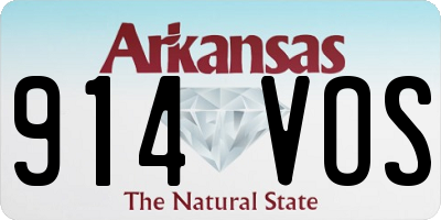 AR license plate 914VOS