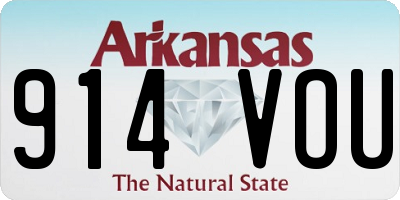 AR license plate 914VOU