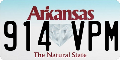 AR license plate 914VPM