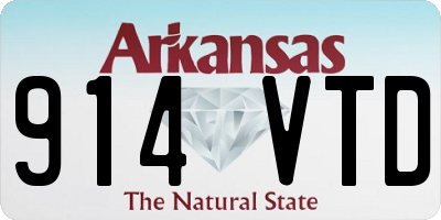 AR license plate 914VTD
