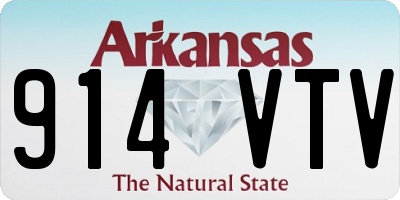 AR license plate 914VTV