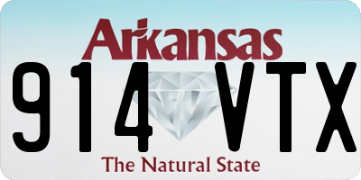 AR license plate 914VTX
