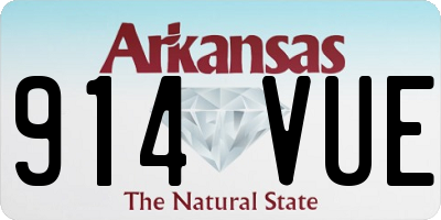 AR license plate 914VUE