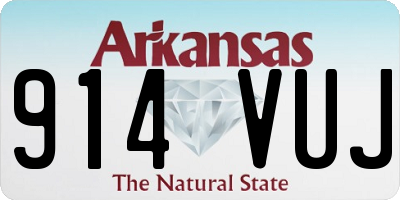 AR license plate 914VUJ