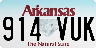 AR license plate 914VUK