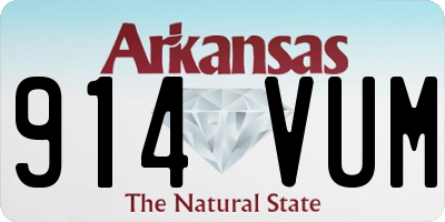 AR license plate 914VUM