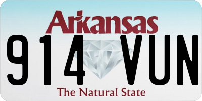 AR license plate 914VUN