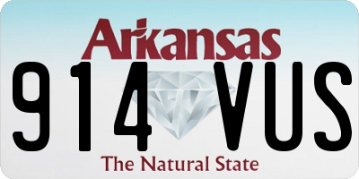 AR license plate 914VUS