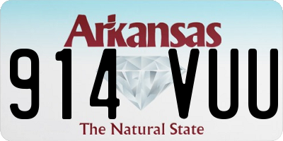 AR license plate 914VUU