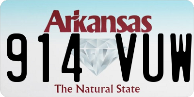 AR license plate 914VUW