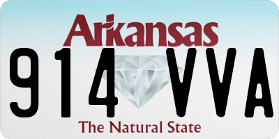 AR license plate 914VVA