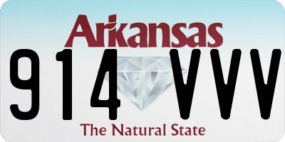 AR license plate 914VVV