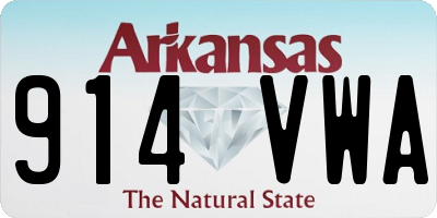 AR license plate 914VWA