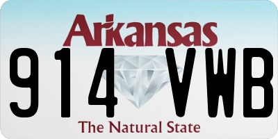 AR license plate 914VWB